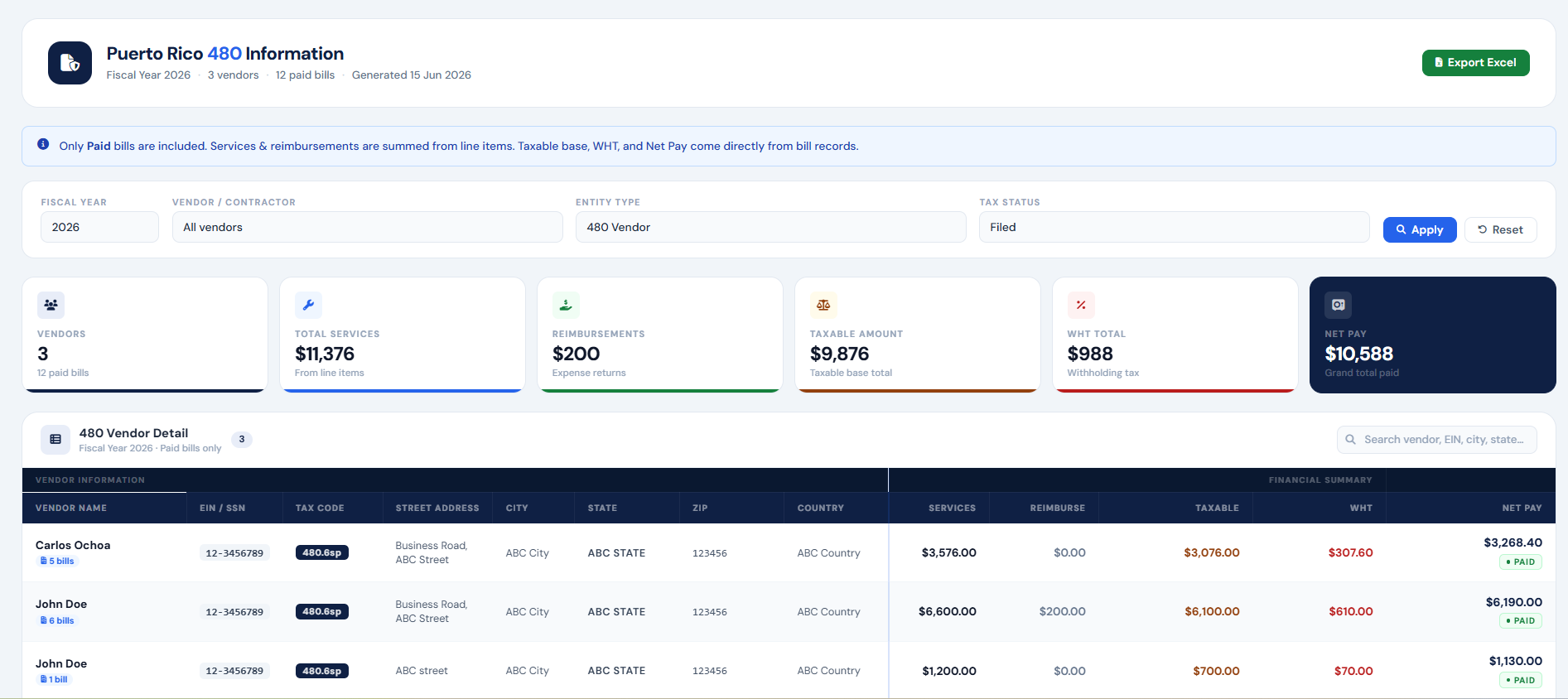 TaxFlujo | Contractor & Vendor Tax Management